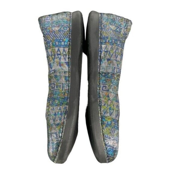 Alegria Petal Rave on the Nile Slip On Flats Loafers Metallic Multi Print Size 9 - Picture 2 of 8